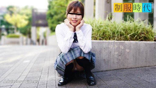 10Musume 080224_01 In her school uniform – she keeps looking at the camera while being teased and made to cum –